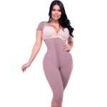 Faja L/Rodilla senos libres brazos al codo broches centro frente hueco o cremallera perineal Ref. 13582